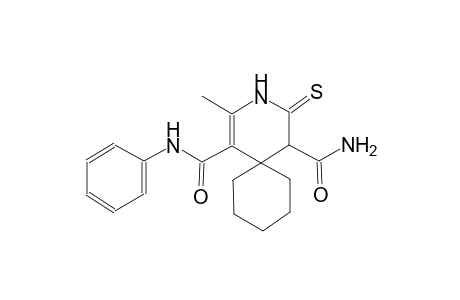 2-methyl-N~1~-phenyl-4-thioxo-3-azaspiro[5.5]undec-1-ene-1,5-dicarboxamide
