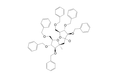 7,10-ANHYDRO-6-DEOXY-7-C-METHYL-1,3,4,8,9,11-HEXA-O-BENZYL-D-GLUCO-D-LYXO-UNDEC-5-ULO-FURANOSE,ALPHA-ANOMER