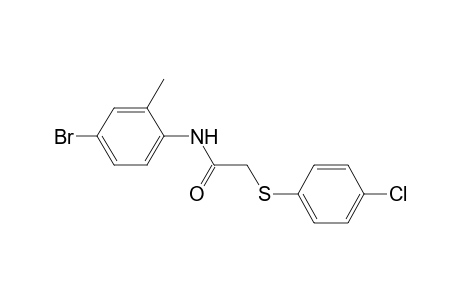 acetamide, N-(4-bromo-2-methylphenyl)-2-[(4-chlorophenyl)thio]-