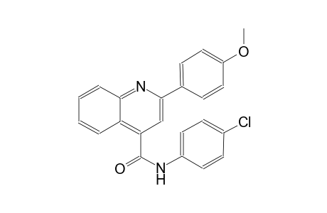 4-quinolinecarboxamide, N-(4-chlorophenyl)-2-(4-methoxyphenyl)-