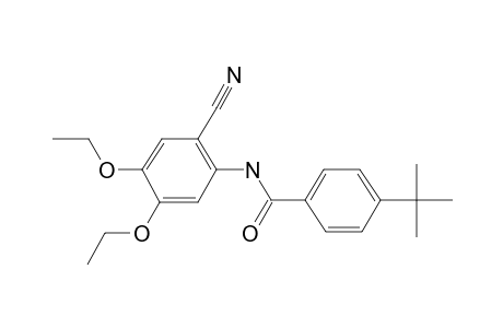 Benzamide, 4-(tert-butyl)-N-(2-cyano-4,5-diethoxyphenyl)-