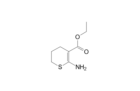 2-amino-5,6-dihydro-4H-thiopyran-3-carboxylic acid, ethyl ester