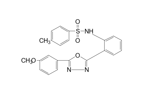 2'-[5-(m-methoxyphenyl)-1,3,4-oxadiazol-2-yl]-p-toluenesulfonanilide