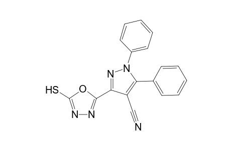 3-(5-Mercapto-1,3,4-oxadiazole-2-yl)-1,5-diphenyl-1Hpyrazole-4-carbonitrile