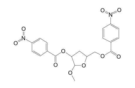 Methyl-2,5-di-O-p-nitrobenzoyl-3-deoxy-.beta.-d-threopentofuranoside