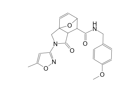 (3aS,6R)-N-(4-methoxybenzyl)-2-(5-methylisoxazol-3-yl)-1-oxo-1,2,3,6,7,7a-hexahydro-3a,6-epoxyisoindole-7-carboxamide