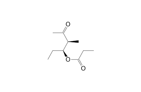 (1S,2S)-1-Ethyl-2-methyl-3-oxobutyl propanoate