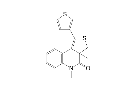 3a,5-dimethyl-1-(thiophen-3-yl)-3,3a-dihydrothieno[3,4-c]quinolin-4(5H)-one