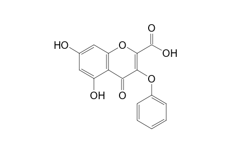 5,7-DIHYDROXY-4-OXO-3-PHENOXYCHROMEN-2-CARBOXYLIC-ACID