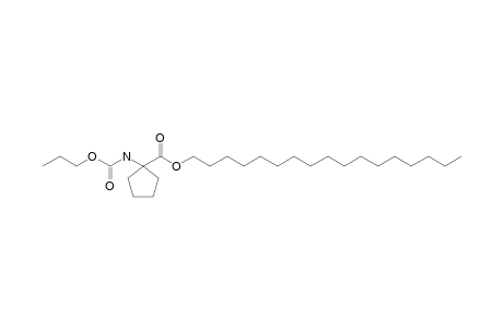 1-Aminocyclopentanecarboxylic acid, N-propyloxycarbonyl-, heptadecyl ester