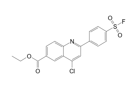 4-chloro-2-[p-(fluorosulfonyl)phenyl]-6-quinolinecarboxylic acid, ethyl ester