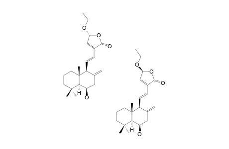 (15-XI)-ETHOXY-HEDYFORRESTIN-D;(6-BETA)-HYDROXY-(15-XI)-ETHOXY-LABDA-8(17),11,13-TRIEN-15,16-OLIDE