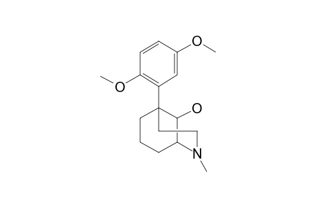 4-Azabicyclo[3.3.1]nonan-9-ol, 1-(2,5-dimethoxyphenyl)-4-methyl-