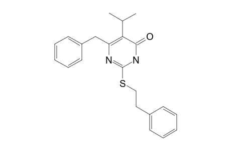 6-BENZYL-5-ISOPROPYL-2-[(PHENYLETHYL)-THIO]-PYRIMIDIN-4(3H)-ONE