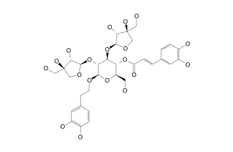 FUCATOSIDE_C;1-O-3,4-(DIHYDROXYPHENYL)-ETHYL-O-ALPHA-L-APIOFURANOSYL-(1->2)-O-ALPHA-L-APIOFURANOSYL-(1->3)-4-O-CAFFEOYL-BETA-D-GLUCOPYRANOSIDE