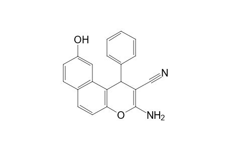 2-Amino-6-hydroxy-4-phenyl-4H-benzo[f]chromene-3-carbonitrile