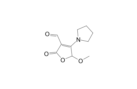 3-Formyl-5-methoxy-4-(1'-pyrrolidiyl)-2(5H)-furanone