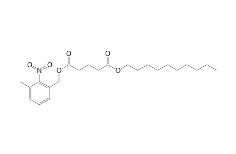 Glutaric acid, decyl 3-methyl-2-nitrobenzyl ester