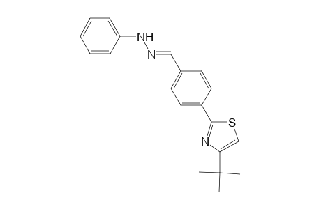 Benzaldehyde, 4-(4-tert-butyl-2-thiazolyl)-, phenylhydrazone