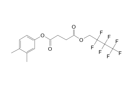 Succinic acid, 3,4-dimethylphenyl 2,2,3,3,4,4,4-heptafluorobutyl ester