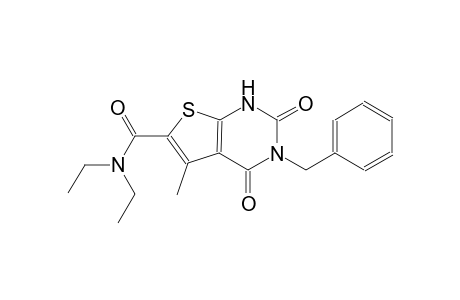 3-benzyl-N,N-diethyl-5-methyl-2,4-dioxo-1,2,3,4-tetrahydrothieno[2,3-d]pyrimidine-6-carboxamide