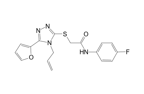 2-(4-Allyl-5-furan-2-yl-4H-[1,2,4]triazol-3-ylsulfanyl)-N-(4-fluoro-phenyl)-acetamide