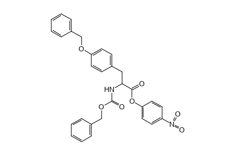 L-(-)-3-[p-(BENZYLOXY)PHENYL]-N-CARBOXYALANINE, N-BENZYL p-NITROPHENYL ESTER