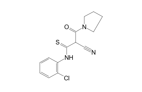 2'-chloro-2-cyano-3-oxo-3-(1-pyrrolidinyl)thiopropionanilide