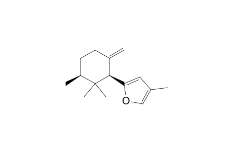 Furan, 4-methyl-2-(2,2,3-trimethyl-6-methylenecyclohexyl)-, cis-