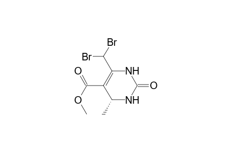 5-Pyrimidinecarboxylic acid, 6-(dibromomethyl)-1,2,3,4-tetrahydro-4-methyl-2-oxo-, methyl ester, (R)-