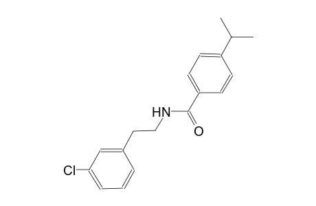 N-[2-(3-chlorophenyl)ethyl]-4-isopropylbenzamide