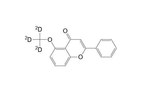 4H-1-Benzopyran-4-one, 5-(methoxy-D3)-2-phenyl-