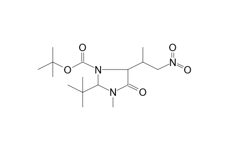 tert-Butyl 2-tert-butyl-3-methyl-5-(1-methyl-2-nitroethyl)-4-oxo-1-imidazolidinecarboxylate