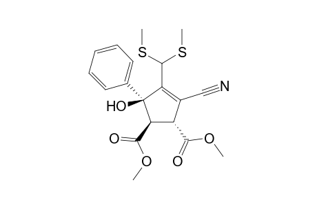 (1R,2R,5S)-4-[bis(methylthio)methyl]-3-cyano-5-hydroxy-5-phenyl-cyclopent-3-ene-1,2-dicarboxylic acid dimethyl ester