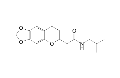 ERYTHROCOCCAMIDE_B;2-[3,4-DIHYDRO-6,7-(METHYLENEDIOXY)-2H-1-BENZOPYRAN-2-YL]-N-(2-METHYLPROPYL)-ACETAMIDE