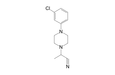 4-(m-chlorophenyl)-alpha-methyl-1-piperazineacetonitrile