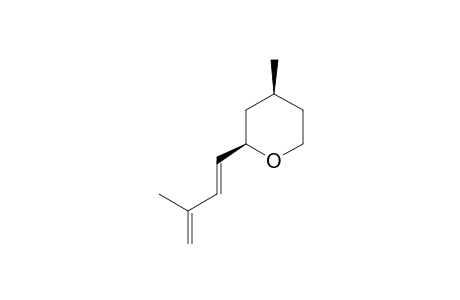 (+)-(2R,4S,E)-Tetrahydro-4-methyl-2-(3-methylbuta-1,3-dienyl)-2H-pyran