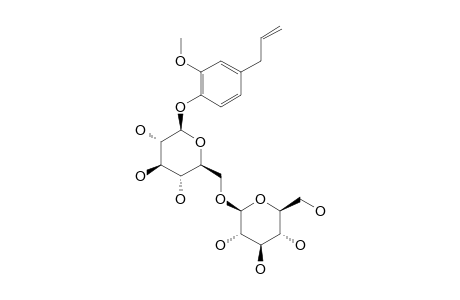 EUGENYL-BETA-GENTIOBIOSIDE;EUGENYL-O-BETA-D-GLUCOPYRANOSYL-(1->6)-BETA-D-GLUCOPYRANOSIDE