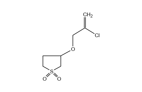 3-[(2-chloroallyl)oxy]tetrahydrothiophene, 1,1-dioxide