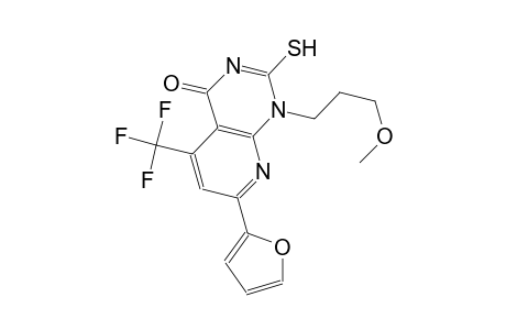 pyrido[2,3-d]pyrimidin-4(1H)-one, 7-(2-furanyl)-2-mercapto-1-(3-methoxypropyl)-5-(trifluoromethyl)-