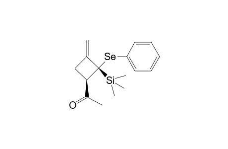 c-1-Acetyl-r-2-(phenylseleno)-2-(trimethylsilyl)-3-methyleneyclobutane