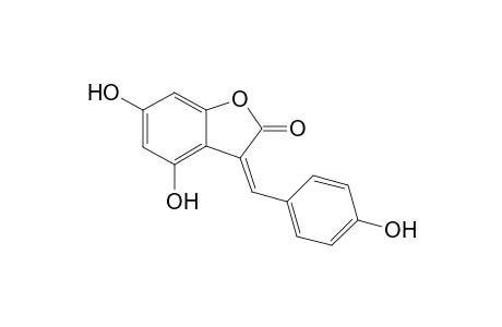 Synthesis of 4,6-dihydroxy-3-(4-hydroxybenzylidene)benzo-(b)furan-2-one