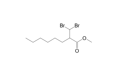 Methyl 2-(dibromomethyl)octanoate