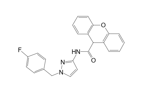 N-[1-(4-fluorobenzyl)-1H-pyrazol-3-yl]-9H-xanthene-9-carboxamide