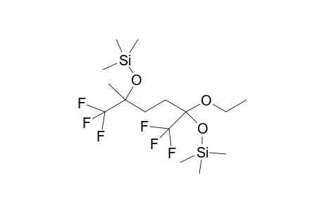 (5-ethoxy-1,1,1,6,6,6-hexafluoro-2-methyl-5-trimethylsilyloxyhexan-2-yl)oxy-trimethylsilane