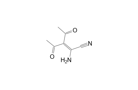 3-acetyl-2-amino-4-oxo-2-pentenenitrile