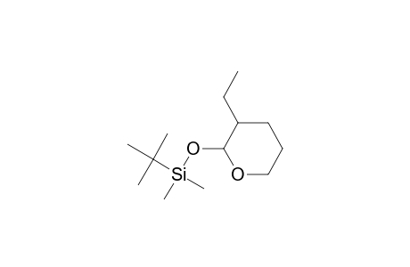 silane, (1,1-dimethylethyl)((3-ethyltetrahydro-2H-pyran-2-yl)oxy)dimethyl-