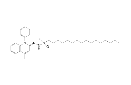 1-hexadecanesulfonic acid, (4-methyl-1-phenyl-2(1H)-quinolylidene)hydrazide