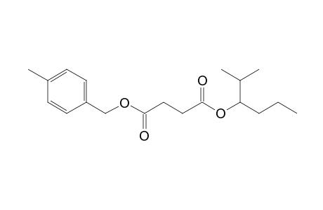 Succinic acid, 4-methylbenzyl 2-methylhex-3-yl ester