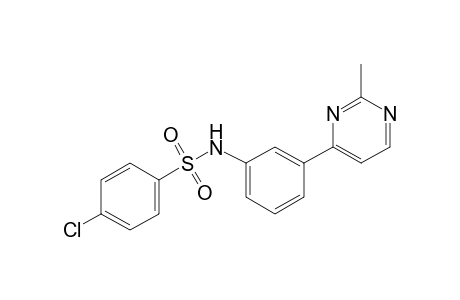 4-chloro-3'-(2-methyl-4-pyrimidinyl)benzenesulfonanilide